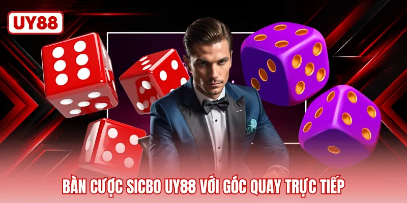 Bàn cược sicbo UY88 với góc quay trực tiếp