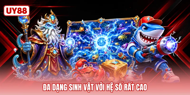 Đa dạng sinh vật với hệ số rất cao