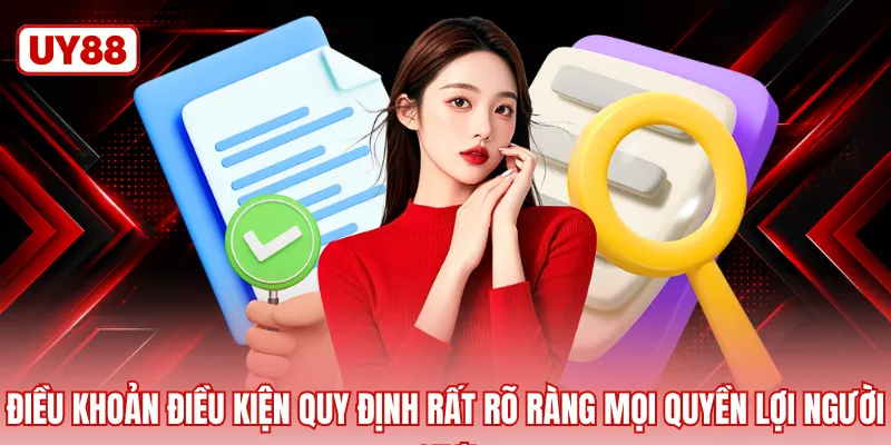 Điều khoản điều kiện quy định rất rõ ràng mọi quyền lợi người chơi