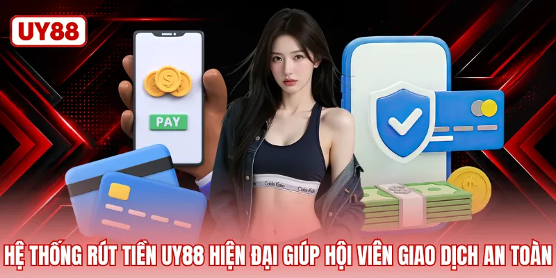 Hệ thống rút tiền UY88 hiện đại giúp hội viên giao dịch an toàn